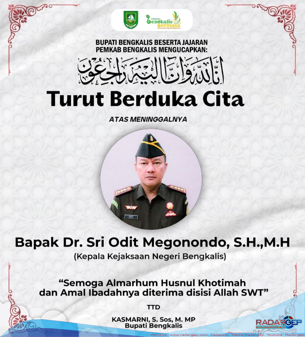 Bupati Kasmarni Sampaikan Duka Mendalam Atas Wafatnya Kepala Kejaksaan Negeri Bengkalis